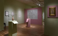 Installation image from "Recasting Antiquity: Whistler, Tanagra, and the Female Form", on view  ...