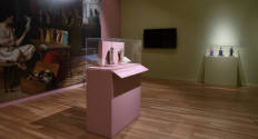 Installation image from "Recasting Antiquity: Whistler, Tanagra, and the Female Form", on view  ...