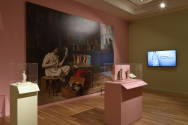 Installation image from "Recasting Antiquity: Whistler, Tanagra, and the Female Form", on view  ...