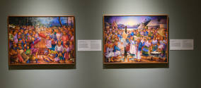 Installation image from "Contemporary Maya Picture Worlds", on view September 14 - December 15, ...