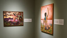 Installation image from "Contemporary Maya Picture Worlds", on view September 14 - December 15, ...