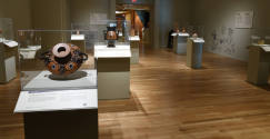 Installation photograph from "Picture Worlds: Greek, Maya, and Moche Pottery" on view September ...