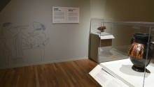 Installation photograph from "Picture Worlds: Greek, Maya, and Moche Pottery" on view September ...