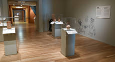 Installation photograph from "Picture Worlds: Greek, Maya, and Moche Pottery" on view September ...