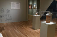 Installation photograph from "Picture Worlds: Greek, Maya, and Moche Pottery" on view September ...