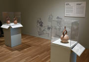 Installation photograph from "Picture Worlds: Greek, Maya, and Moche Pottery" on view September ...