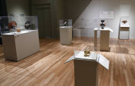 Installation photograph from "Picture Worlds: Greek, Maya, and Moche Pottery" on view September ...