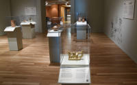 Installation photograph from "Picture Worlds: Greek, Maya, and Moche Pottery" on view September ...