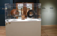 Installation photograph from "Picture Worlds: Greek, Maya, and Moche Pottery" on view September ...