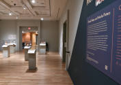 Installation photograph from "Picture Worlds: Greek, Maya, and Moche Pottery" on view September ...