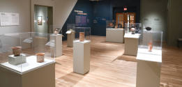 Installation photograph from "Picture Worlds: Greek, Maya, and Moche Pottery" on view September ...