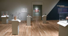 Installation photograph from "Picture Worlds: Greek, Maya, and Moche Pottery" on view September ...