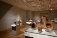 Installation photograph from "Picture Worlds: Greek, Maya, and Moche Pottery" on view September ...