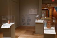 Installation photograph from "Picture Worlds: Greek, Maya, and Moche Pottery" on view September ...