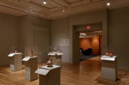 Installation photograph from "Picture Worlds: Greek, Maya, and Moche Pottery" on view September ...