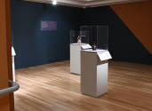 Installation photograph from "Picture Worlds: Greek, Maya, and Moche Pottery" on view September ...