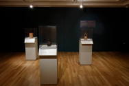 Installation photograph from "Picture Worlds: Greek, Maya, and Moche Pottery" on view September ...