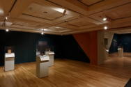 Installation photograph from "Picture Worlds: Greek, Maya, and Moche Pottery" on view September ...