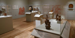 Installation photograph from "Picture Worlds: Greek, Maya, and Moche Pottery" on view September ...