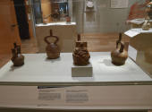 Installation photograph from "Picture Worlds: Greek, Maya, and Moche Pottery" on view September ...