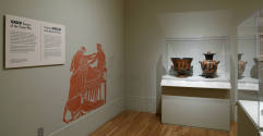 Installation photograph from "Picture Worlds: Greek, Maya, and Moche Pottery" on view September ...