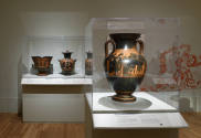 Installation photograph from "Picture Worlds: Greek, Maya, and Moche Pottery" on view September ...