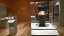 Installation photograph from "Picture Worlds: Greek, Maya, and Moche Pottery" on view September ...