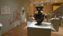 Installation photograph from "Picture Worlds: Greek, Maya, and Moche Pottery" on view September ...