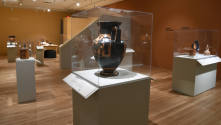 Installation photograph from "Picture Worlds: Greek, Maya, and Moche Pottery" on view September ...