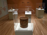 Installation photograph from "Picture Worlds: Greek, Maya, and Moche Pottery" on view September ...