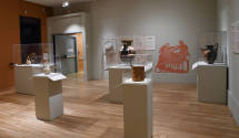 Installation photograph from "Picture Worlds: Greek, Maya, and Moche Pottery" on view September ...