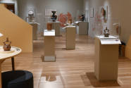 Installation photograph from "Picture Worlds: Greek, Maya, and Moche Pottery" on view September ...