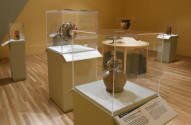 Installation photograph from "Picture Worlds: Greek, Maya, and Moche Pottery" on view September ...