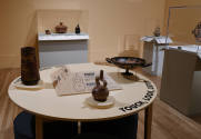 Installation photograph from "Picture Worlds: Greek, Maya, and Moche Pottery" on view September ...