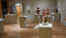 Installation photograph from "Picture Worlds: Greek, Maya, and Moche Pottery" on view September ...