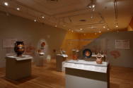 Installation photograph from "Picture Worlds: Greek, Maya, and Moche Pottery" on view September ...