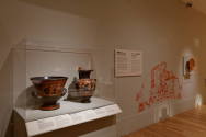 Installation photograph from "Picture Worlds: Greek, Maya, and Moche Pottery" on view September ...