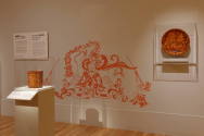 Installation photograph from "Picture Worlds: Greek, Maya, and Moche Pottery" on view September ...