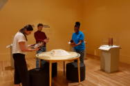 Installation photograph from "Picture Worlds: Greek, Maya, and Moche Pottery" on view September ...