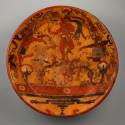 Plate with the Rebirth of the Maize God. Maya, probably made in Peten, Guatemala, 600–800 CE. T ...