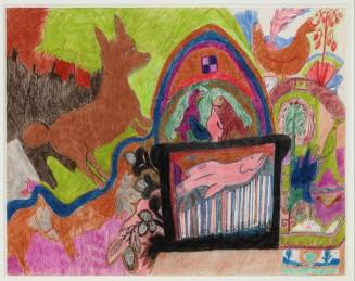 © Estate of Nellie Mae Rowe.  Image courtesy Judith Alexander Foundation.