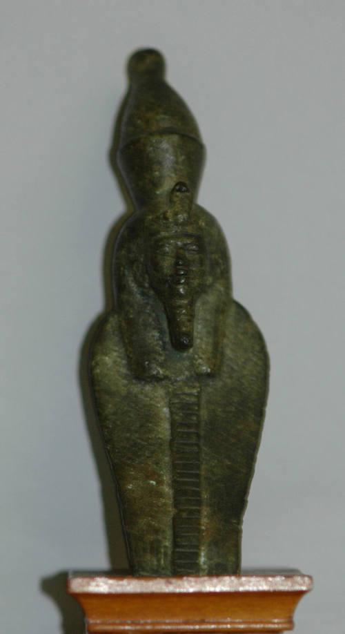 Head of the God Atum from a Serpent Coffin – Works – Emory University