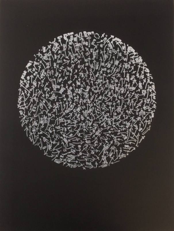 © Howardena  Pindell.  Photo courtesy Center for Contemporary Printmaking.