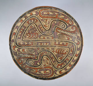 Pedestal Plate with Anthropomorphic Crocodile – Works – Emory