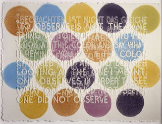 © Mel Bochner.  Photo © Bruce M. White, 2006.